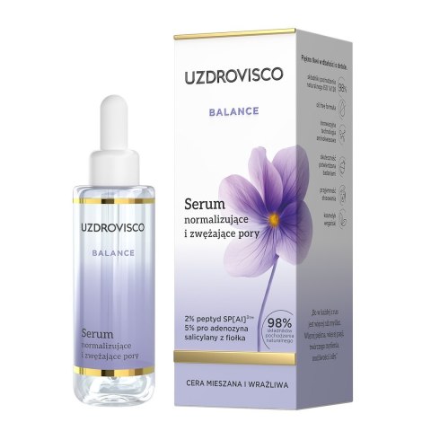 SERUM DO TWARZY NORMALIZUJĄCE I ZWĘŻAJĄCE PORY 30 ml - UZDROVISCO (BALANCE) SERUM DO TWARZY NORMALIZUJĄCE I ZWĘŻAJĄCE PORY 30 ml - UZDROVISCO (BALANCE)
