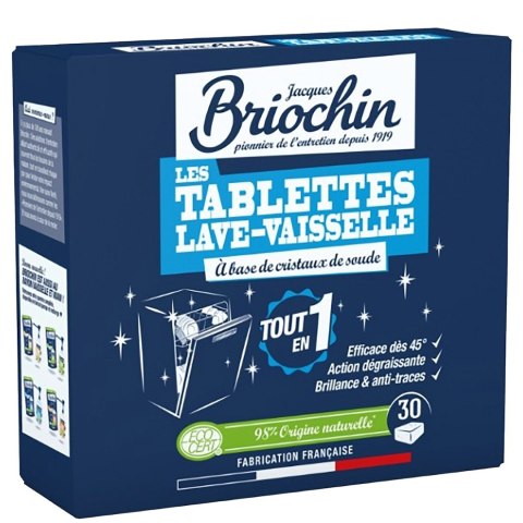 TABLETKI DO ZMYWAREK SILNIE ODTŁUSZCZAJĄCE ECO (30 szt.) - BRIOCHIN TABLETKI DO ZMYWAREK SILNIE ODTŁUSZCZAJĄCE ECO (30 szt.) - BRIOCHIN