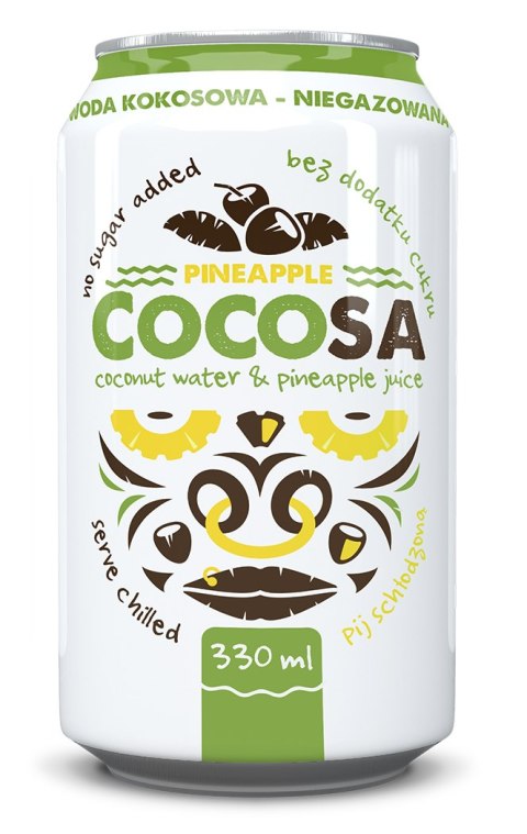 WODA KOKOSOWA Z SOKIEM Z ANANASA 330 ml - DIET-FOOD (COCOSA) WODA KOKOSOWA Z SOKIEM Z ANANASA 330 ml - DIET-FOOD (COCOSA)