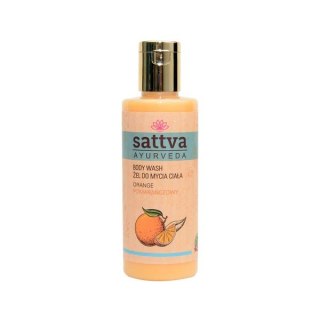 ŻEL DO MYCIA CIAŁA POMARAŃCZOWY 210 ml - SATTVA (AYURVEDA)
